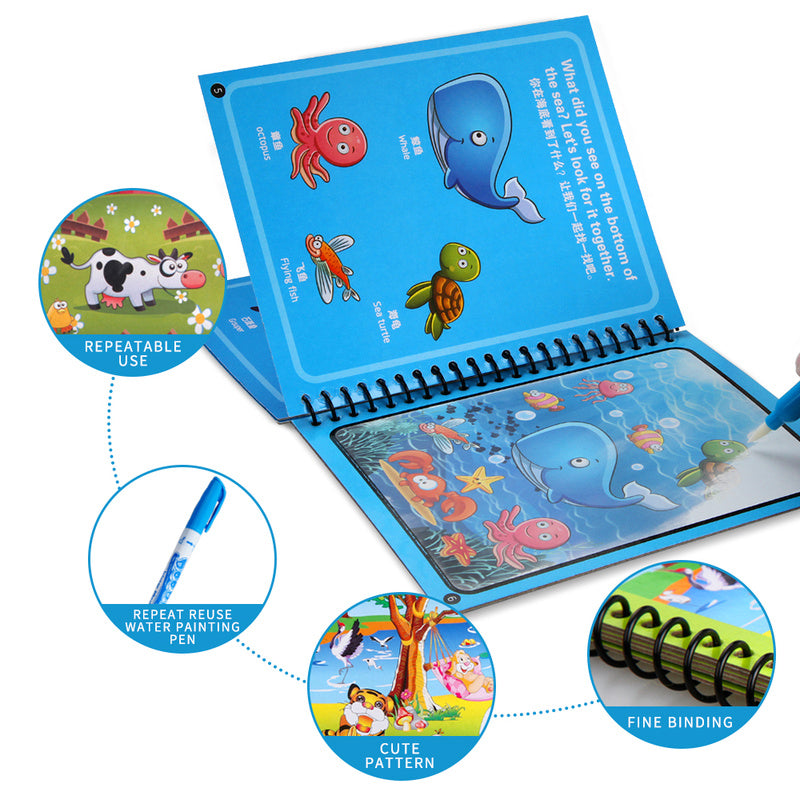 Magic Water Coloring Book For Kids (random Colors & Design) – QH Traders