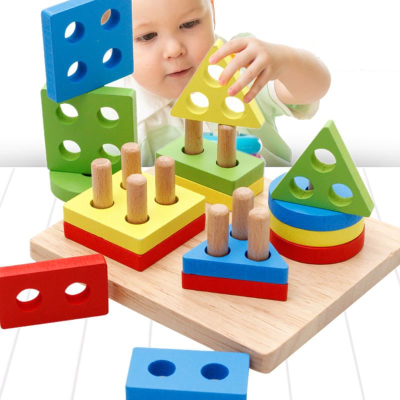 Montessori Geometric Shapes for Early Learning Exercise Hands-on ...